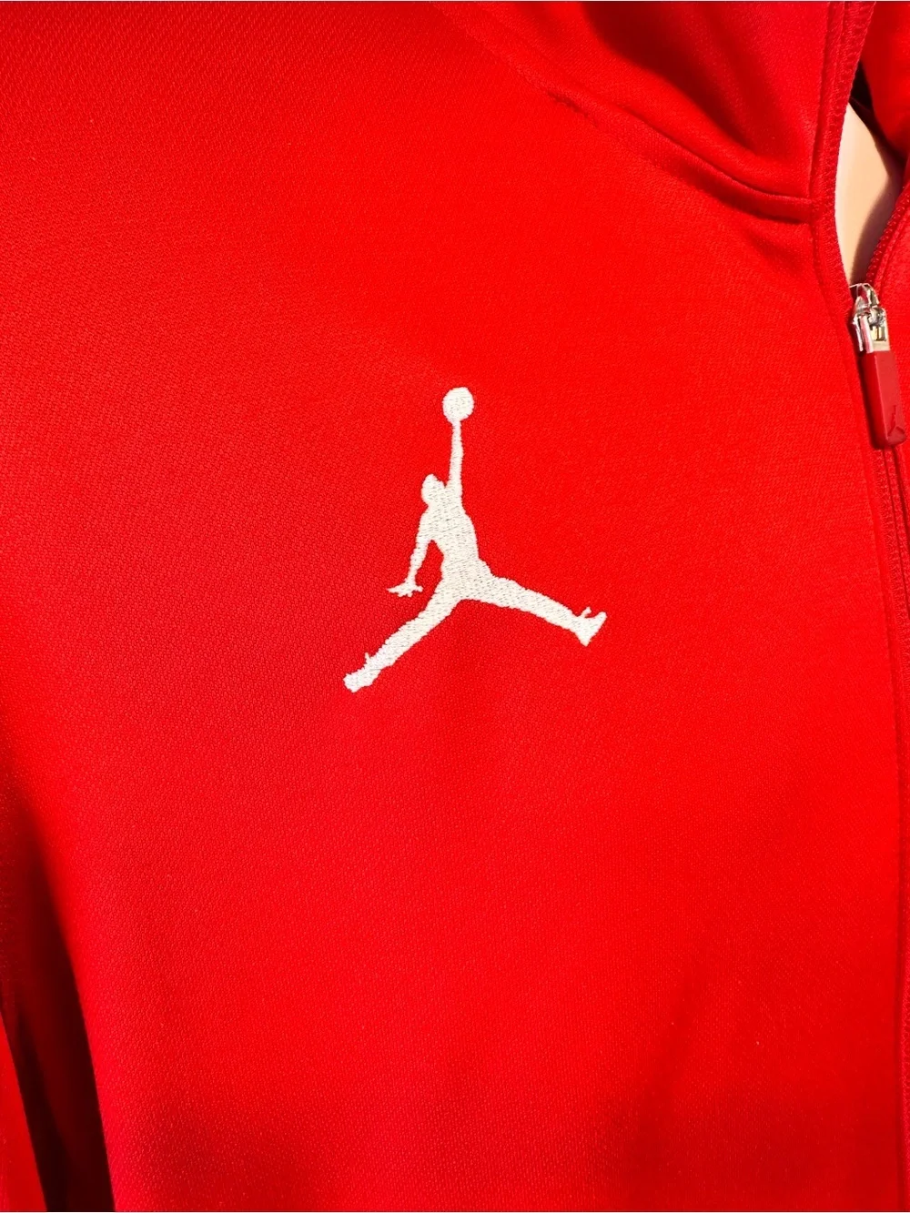Nike Men's Air Jordan Flight Team Dri-Fit Jacket Full Zip Red Size XL